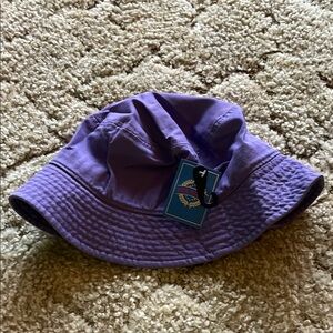 Purple Bucket Hat with Wide Brim and Soft Material